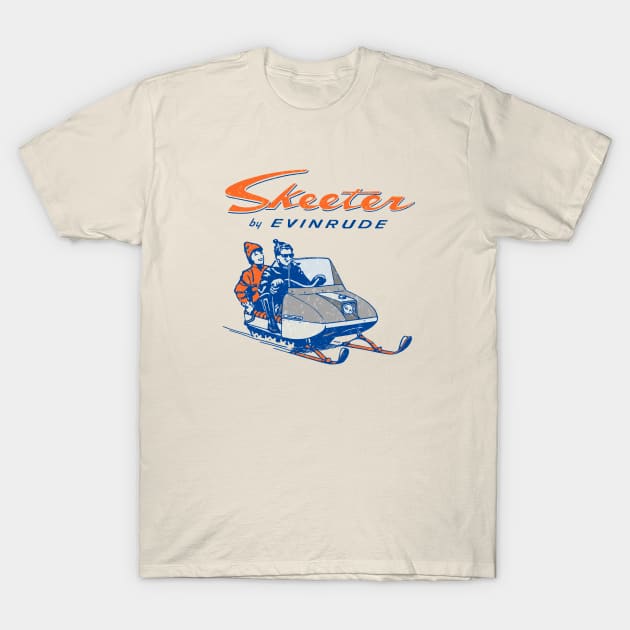 Evinrude Skeeter Snowmobiles T-Shirt by Midcenturydave